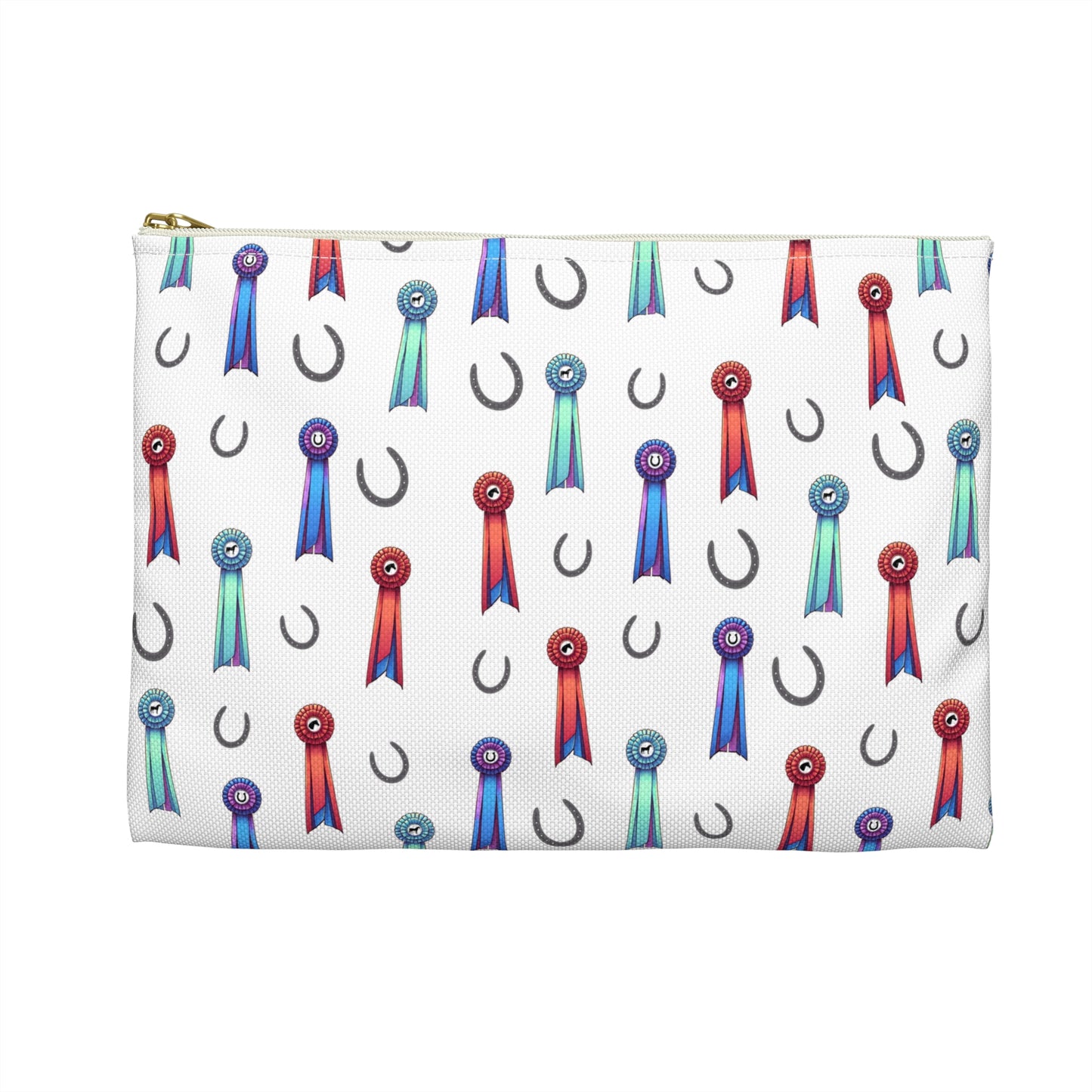 Horse Show Ribbons Theme Zipper Pouch Bag