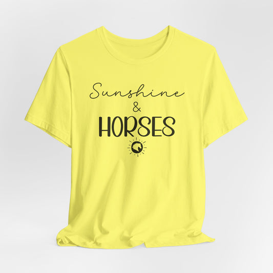 SUNSHINE and HORSES Shirt (Adult)