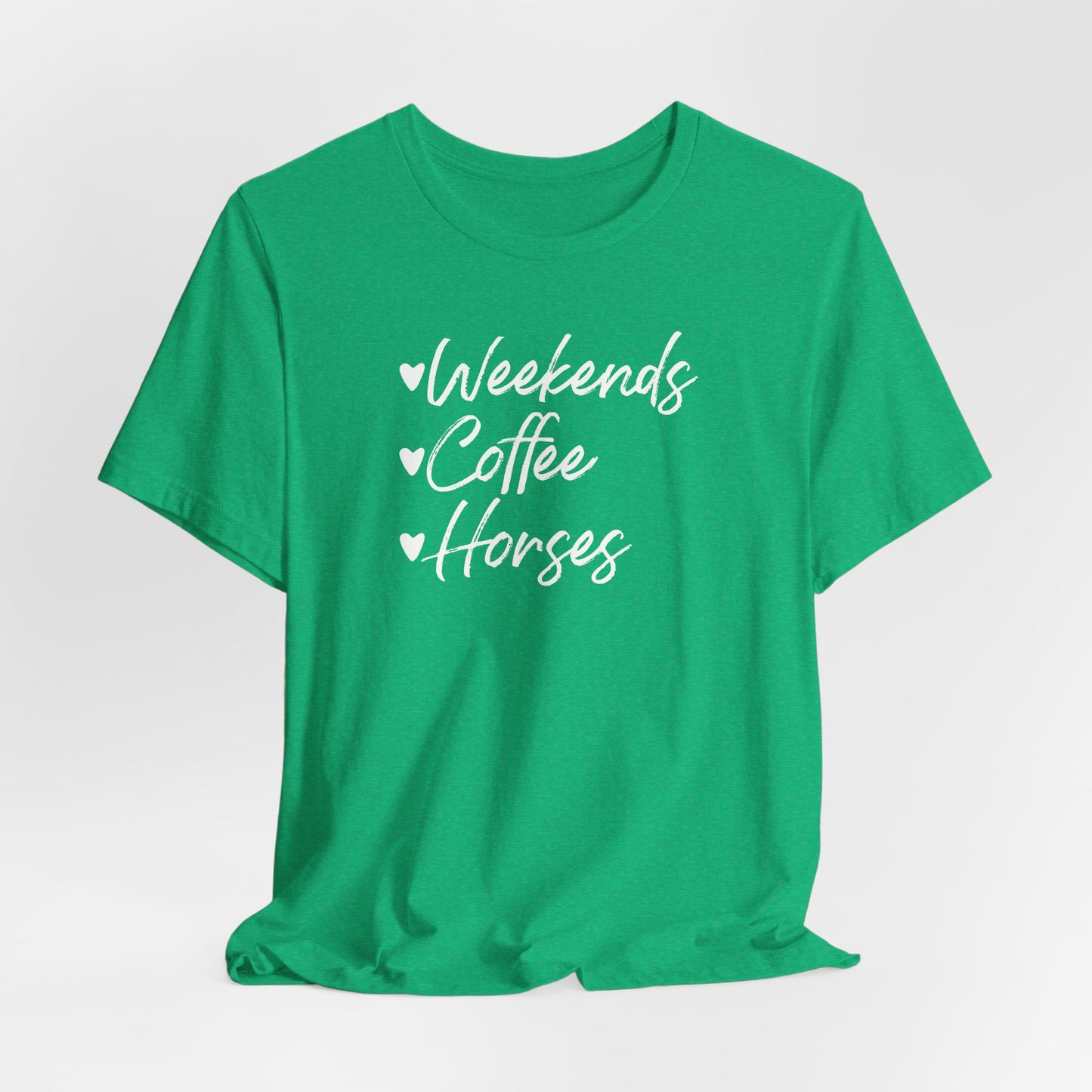 Weekends Coffee Horses Shirt (Adult)