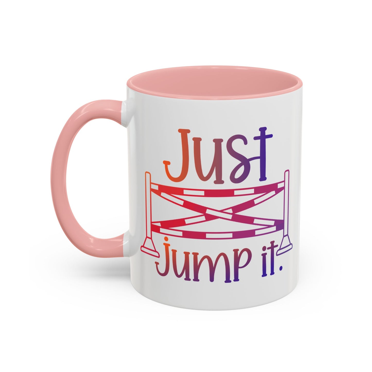 Just Jump It Horse Themed Ceramic Mug