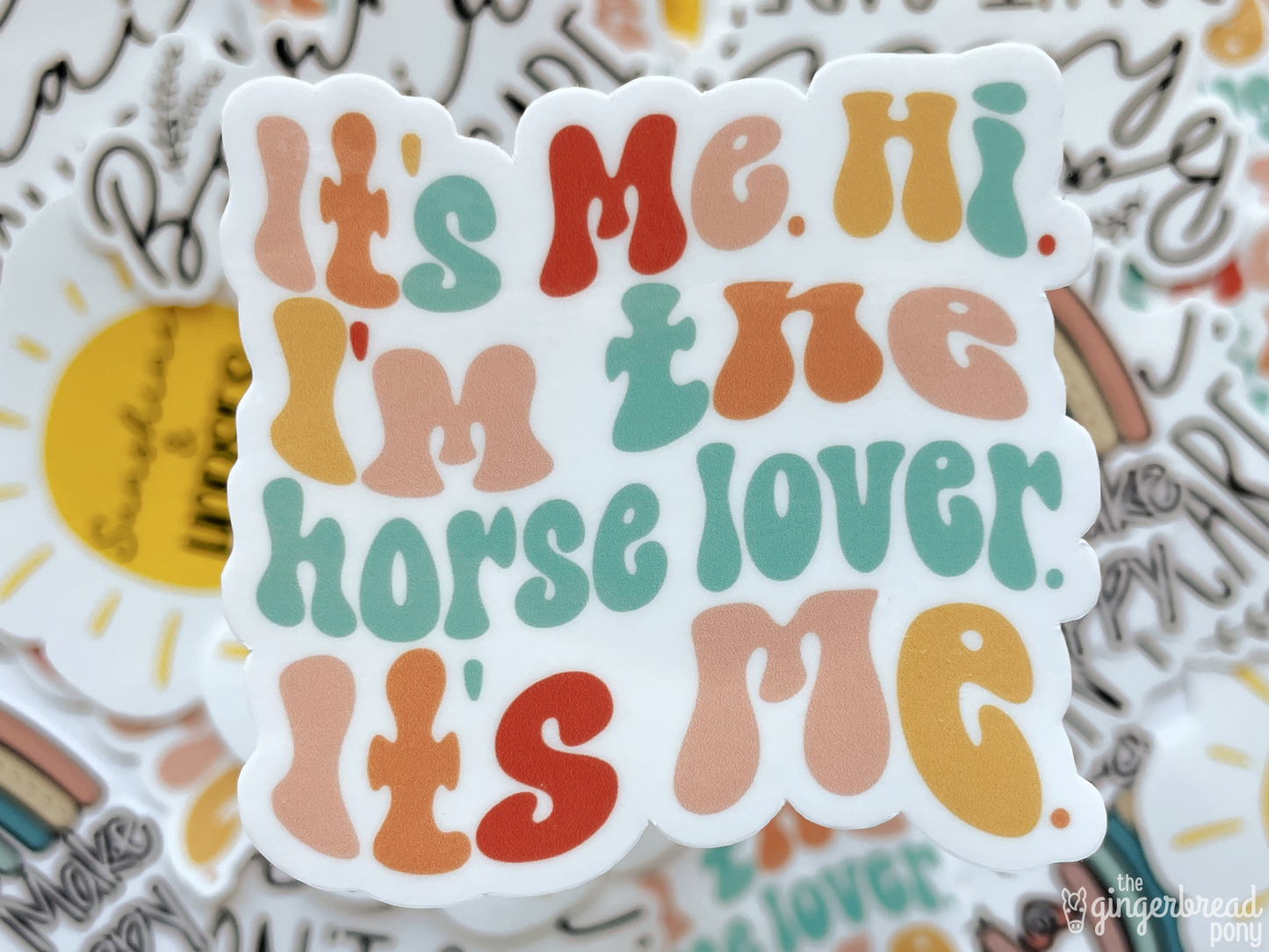 I Love Horses Vinyl Stickers 4-Pack