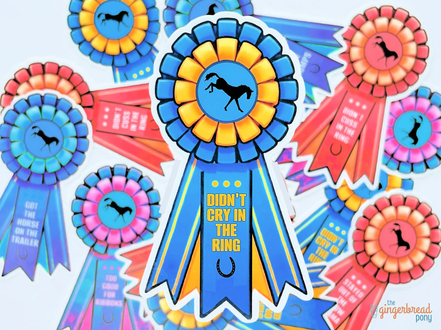 Sarcastic Horse Show Ribbons Achievement Stickers