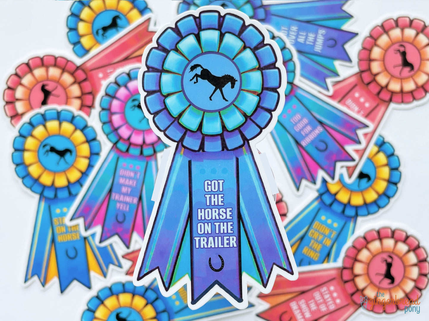 Sarcastic Horse Show Ribbons Achievement Stickers