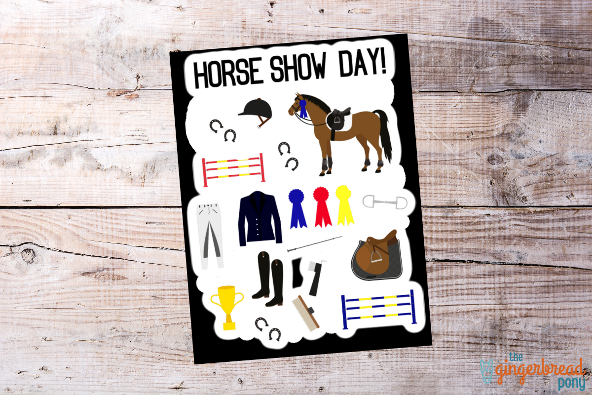 Horse Show Day Vinyl Sticker