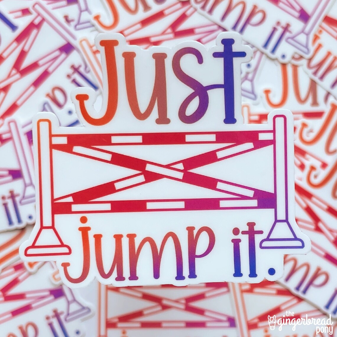 Just Jump It Vinyl Sticker