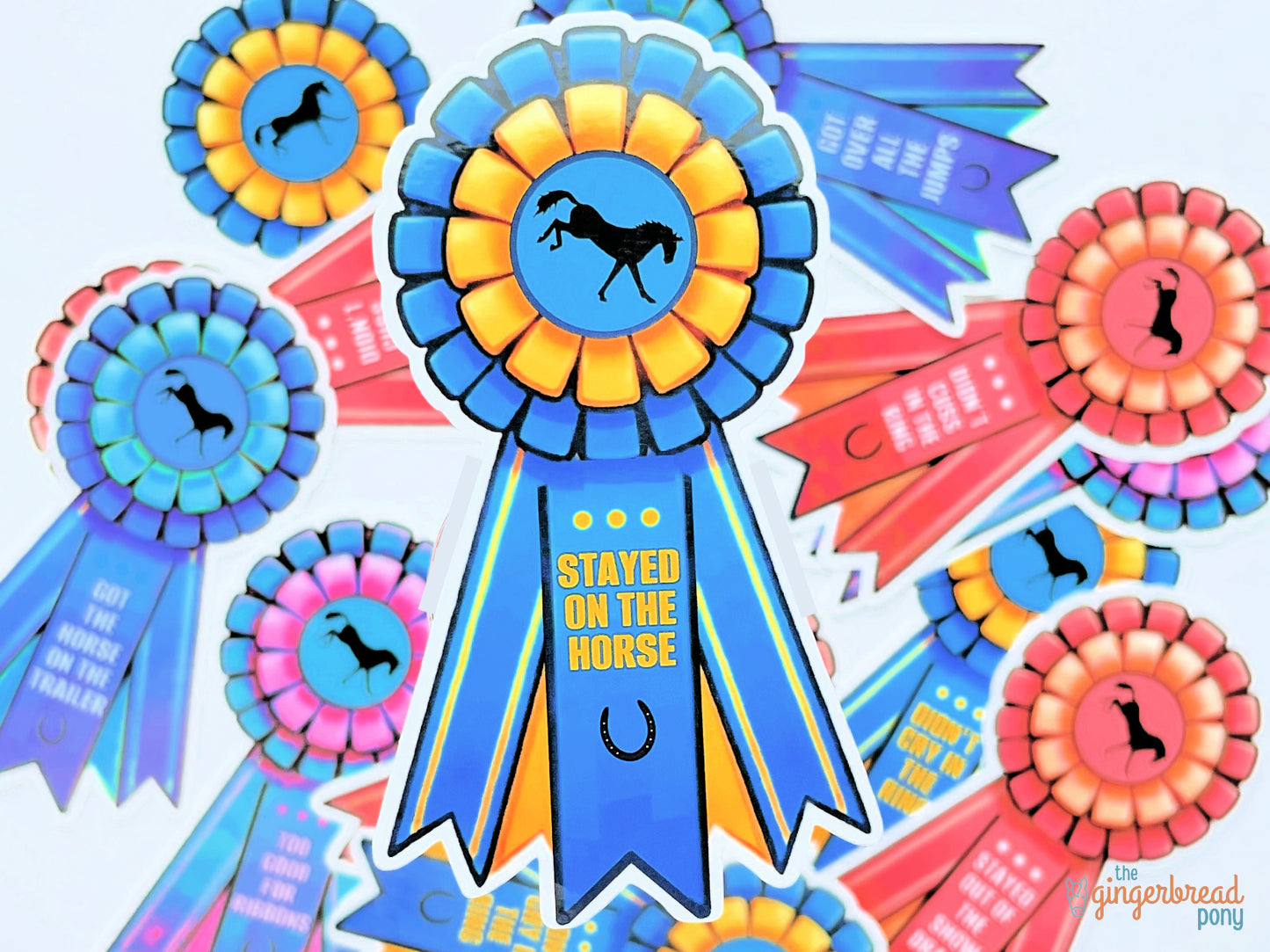 Sarcastic Horse Show Ribbons Achievement Stickers