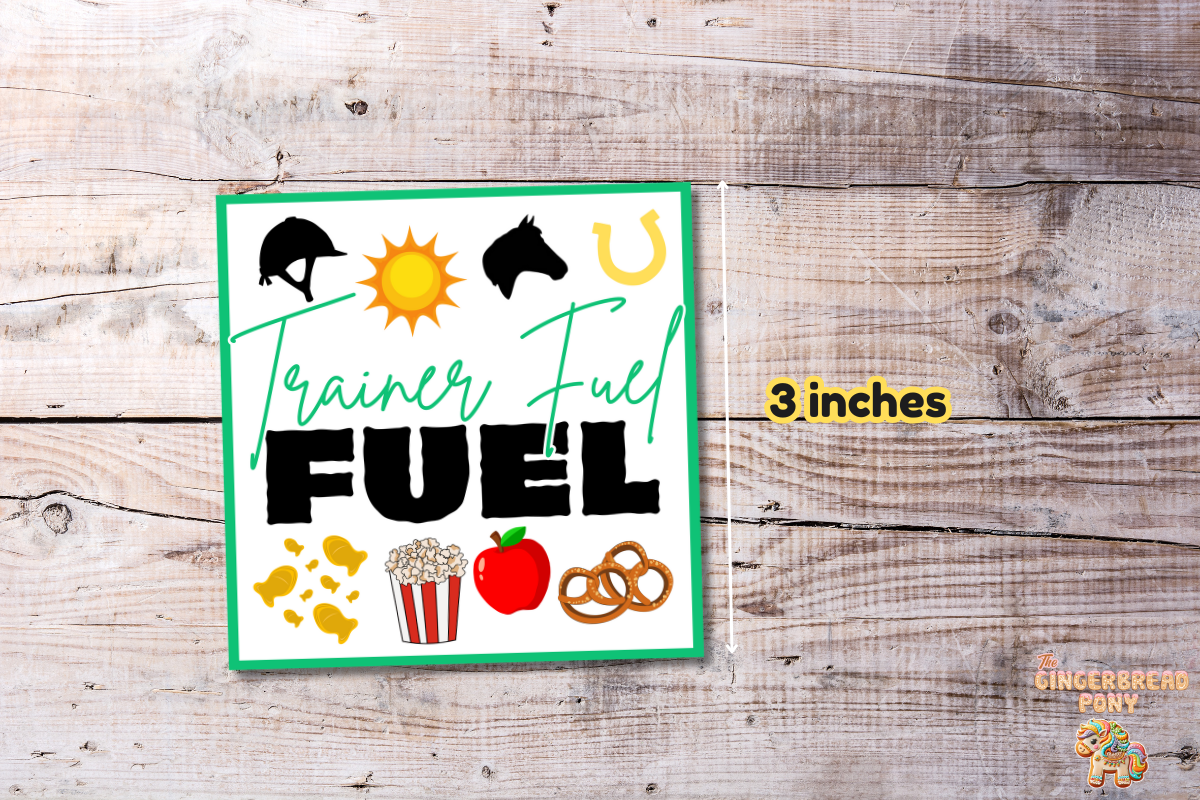 Trainer Fuel Printable Gift Tags